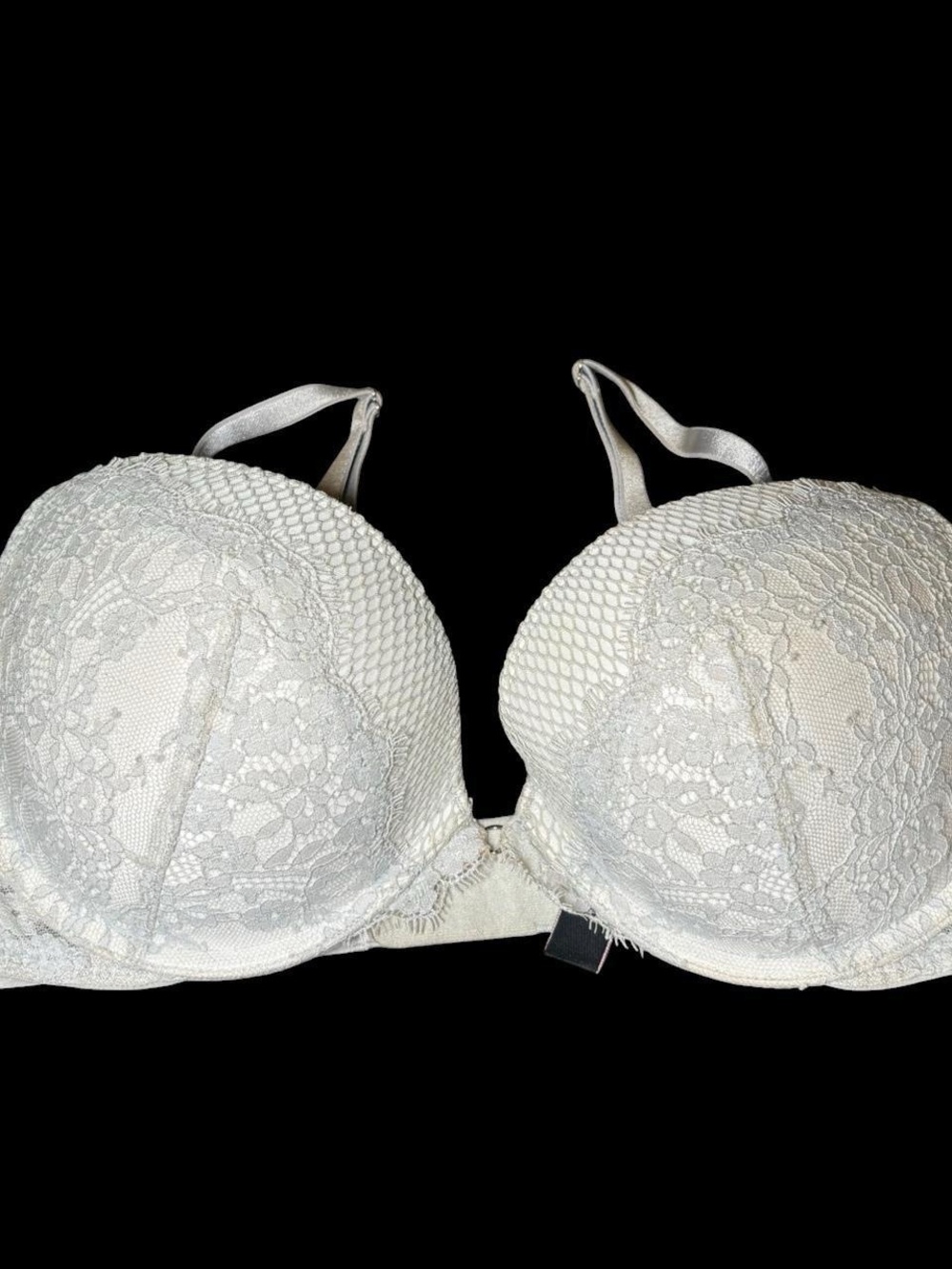 Victoria's Secret Ivory Lace Push-Up Bra